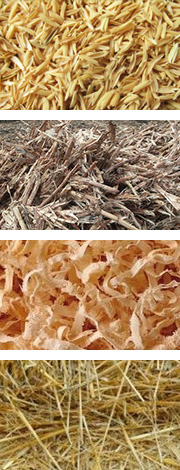 農(nóng)作物原料如麥桿、稻桿、玉米秸稈、稻殼、花生殼和其它農(nóng)作物